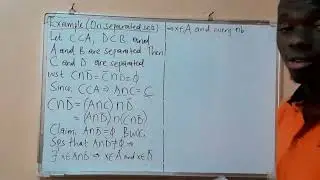Example: Subsets of separated sets are separated- Connectedness Part 5 #Universitymath #MWES