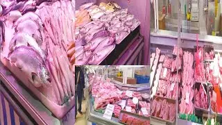 Meat and Fish Market in Birmingham Uk 🐟🦐🦑🍗🥩