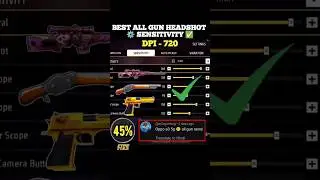 Free Fire Headshot Sensitivity Setting ⚙️ ✅ All Gun 🔫 Best Sensitivity || @trx111ff