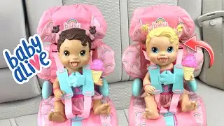 Куклы BABY ALIVE отправляются на прогулку 🛒 за покупками и в магазин мороженого🍦вкусное мороженое 😋