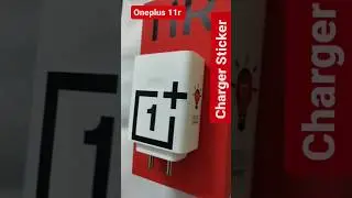 OnePlus 11r चार्जरको Sticker लगाया। #mobile #oneplus #11r #1+ #trending #charger #sticker #subscribe