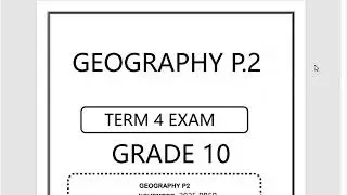 GEOGRAPHY P.2 GRADE 10 GEOGRAPHY PAPER 2025 MEMO,PREP THUNDEREDUC 2025 GRADE 10 GEOGRAPHY P.2 TERM 4