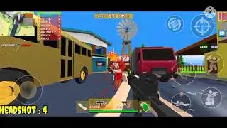 10 Headshot 🎯 with Duzi / Noobtown Map / dude jack gaming #dudetheftwars #gaming #multiplayer #uzi