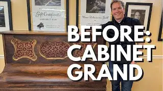 Before Restoration: 1880 Rosewood Cabinet Grand  | Budget Friendly!