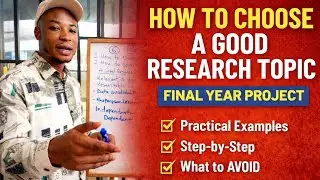 How to Choose a Good Research Topic | Final Year Project Guide (With Examples).
