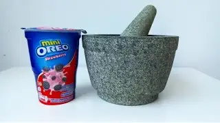 Mini Oreo Strawberry | Pestle & Crushing | #ASMR