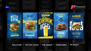 Food Instagram Stories 43895570 After Effects Template Free Download
