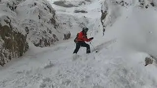 Skiing Canale Holzer - Holzerrinne - Holzer Couloir - 09.03.2024
