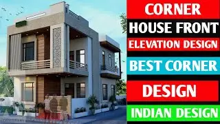 Simple Modern Corner House Design In India | Corner House Design | Indian Front elevation