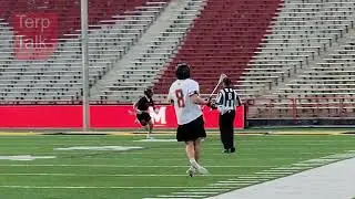 Defensive sequence - field level Terps Lacrosse v Rutgers 2nd q  Keegan Khan scores