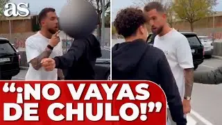 ÍÑIGO MARTÍNEZ se ENCARA con dos JÓVENES tras el entrenamiento del BARCELONA