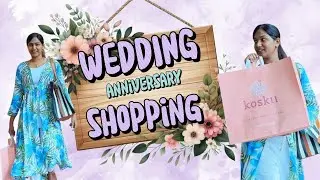 Anniversary Shopping Vlog 😍 Saree| koski |VR Mall Fun | Popeyes Chicken & Blueberry Cake 🍰
