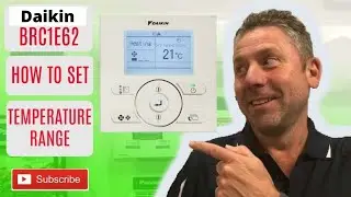 Как изменить диапазон температур на контроллере Daikin BRC1E62
