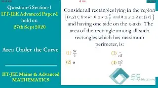 IIT-JEE Advanced | 27 Sept 2020 | Paper -1 | Math | Calculus | Q-6 | Section 1 | AAKRITI EDUCATIONS