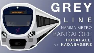 Hosahalli ➡️ Kadabgere Bangalore Namma Metro latest Grey Line Route map with project details #metro
