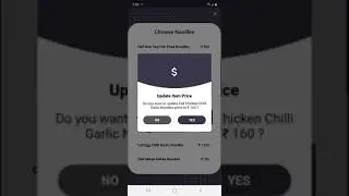 FOSA Restaurant Admin App -  Manage Menu