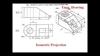Isometric View & Isometric Projection Solved Problem 05.#Learningengineer #Engineeringdrawing #MSBTE