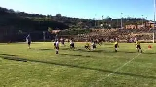 Youth flag football trick plays: fake to RB then pitch to RB2