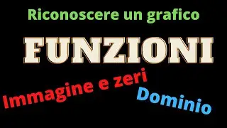 Primi passi sulle funzioni: riconoscere funzioni,immagine,dominio,zeri per la mia classe