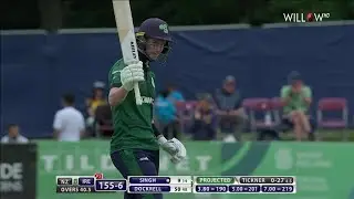 George Dockrell 74 runs vs New Zealand | 2nd ODI - Ireland vs New Zealand