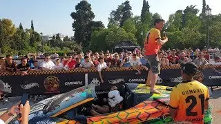 Gumball 3000 start of the 2019 rally in athens