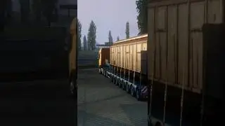Truck Simulator Europe 3 | DAW Truck Transporting Wagon Train Loading Part -ll