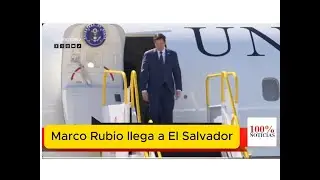 Marco Rubio llega a El Salvador y se hace cargo de la USAID