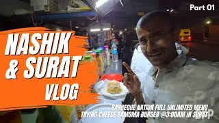 रात्री 3 वाजता सुरत मध्ये घेतला समोसा चीज बर्गर!