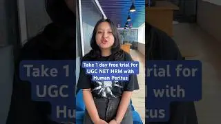 Take 1 day free trial for UGC NET HRM with Human Peritus. #ugcnet #ugcnetexam