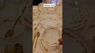 Royal Golden Dinner Set | Elegant Luxury Plates & Tableware Design 2025 #royaldesigns