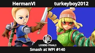 Smash at WPI #140 LOSERS FINALS - HermanVI (Mii Swordfighter) Vs turkeyboy2012 (Min Min)