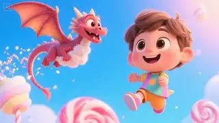 Flying Dragons in Candy Land | Magical Adventure Song for Kids | Sweet Imagination Rhyme