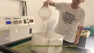 CNC aluminum workpieces: magnetic polishing machine