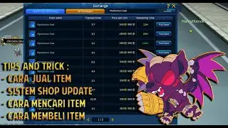 TIPS AND TRICK NEWBIE DMO : NEW SYSTEM SHOP & HOW TO SELL/BUY ITEMS - DIGIMON MASTERS ONLINE