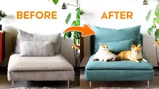 IKEA S&ouml;derhamn Seat Makeover with Pet-Proof Sofa Covers | feat. Ayumi Kaiga