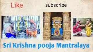 Sri Krishna pooja in Mantralaya/ Edu with MKN 