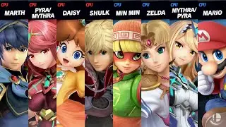 Super Smash Bros. Ultimate - Team Marth vs Team Min Min