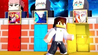 NÃO ESCOLHA A PORTA ERRADA dos FEITICEIROS JUJUTSU no MINECRAFT !! ‹ Ine ›