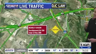 Traffic Alert: 1 dead in fiery, single-vehicle crash on SH 130