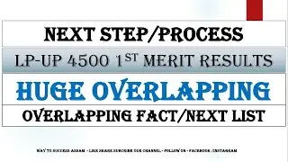 DEE LP-UP 4500 Post Provisional Cutoff list Process & Huge Overlapping Problem Analysis 