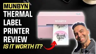 MUNBYN Best UNDER $100 Shipping Label Printer Review: Wireless, Bluetooth and Easy to Use & Setup!