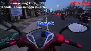 Motovlog - suasana jalanan pulang kerja Depok - jakarta #vario125 #ngabers #variokzr 