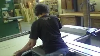 sliding table saw rough cross cut and rip