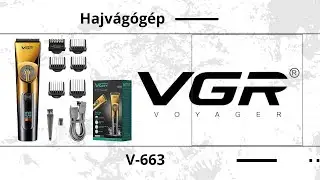 VGR Prof. Hajv&aacute;g&oacute;g&eacute;p v&iacute;z&aacute;ll&oacute;-IPX6 Cordless Hair Clipper For Men V-663