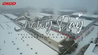 A Snowy Day at GKGD | Full-Chain LED Display Manufacturing Base#gkgd #leddisplay #factory