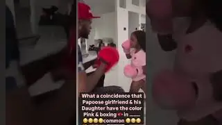 Papoose & Remy Daughter and His new girlfriend has boxing 🥊 & the color pink in common