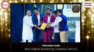 Inbounderz India received the KB Awards for Best Digital Marketing Company (Micro)! 🏆