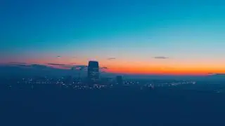 Beautiful sunrise in Sofia (Time lapse)