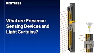 What are presence sensing devices and light curtains?