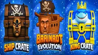 Brainrot Evolution Tsunami Event - Collect Cosmic King Crate & Ship Crate Huge Update Gameplay